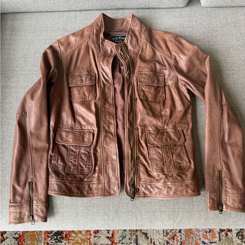 Lucky Brand Tan Leather Jacket